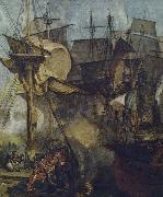 unknow artist Battle wide Trafalgar Spain oil painting reproduction